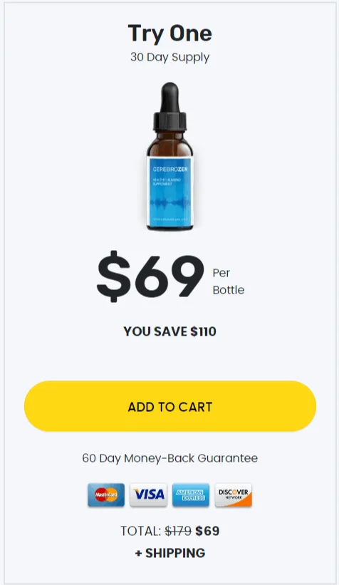 Cerebrozen  1 $69/bottle